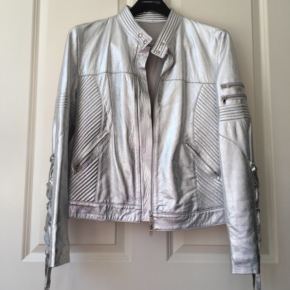 Helen Pell leather moto jacket